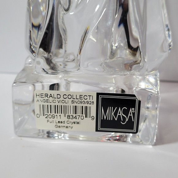 MIKASA Herald Collection 8” Angelic Violin Lead Crystal Clear Made in Germany - Picture 6 of 6